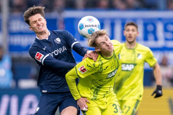 Von Beginn an zeigte sich zwischen Bochum und Hoffenheim eine umkämpfte Partie. 