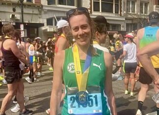 Tracy Heinrich hat es beim Boston Marathon mit einer guten Zeit ins Ziel geschafft. Foto: privat
