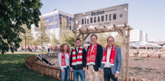 Der Biergarten ist jetzt offiziell an den Start gegangen. Foto: F95/Matthäus
