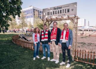 Der Biergarten ist jetzt offiziell an den Start gegangen. Foto: F95/Matthäus