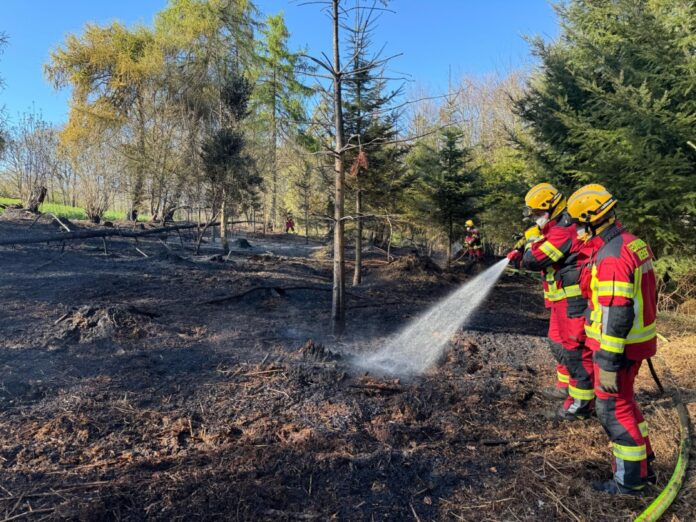 Die Feuerwehr im Einsatz in Neviges. Foto: FW Velbert