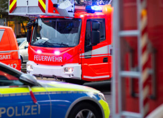 Polizei und Feuerwehr waren im Stadtgebiet im Einsatz. Foto: Polizei