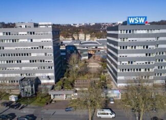 Die Verwaltungshäsuer der WSW an der Brombergerstraße. Foto: WSW