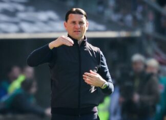 Borussia Mönchengladbachs Trainer Seoane geht fokussiert in den Liga-Endspurt. 