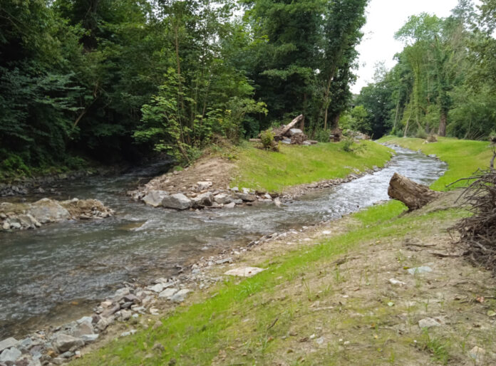 Die sogenannte Umgehungsrinne. Foto: BRW