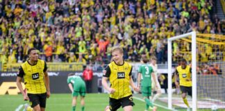 Daniel Svensson schoss gegen Gladbach sein erstes Bundesligator. 
