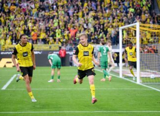 Daniel Svensson schoss gegen Gladbach sein erstes Bundesligator. 