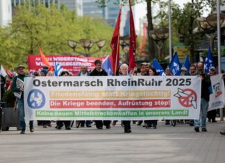 Zum Ostermarsch Rhein-Ruhr werden an drei Tagen insgesamt etwa 2.000 Teilnehmer erwartet.