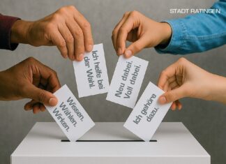 Erstwählende werden zu Erstwahlprofis bei der anstehenden Kommunalwahl in Ratingen Foto: Stadt Ratingen