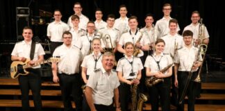 Die Big Band des Ausbildungsmusikkorps der Bunderwehr legt einen Stopp in Heiligenhaus ein. Foto: Uwe Rieger, Düsseldorf
