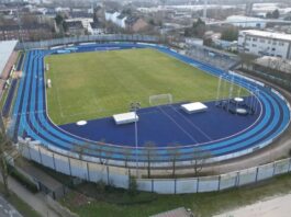 Das Stadion Ratingen aus der Luft. Foto: Nestocom