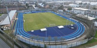 Das Stadion Ratingen aus der Luft. Foto: Nestocom
