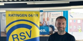 Damian Apfeld übernimmt an der Seitenlinie der Ratinger. Foto: Ratingen 04/19