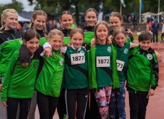 Die jungen Aktiven des TuS 08 Lintorf trotzten dem Wetter. Foto: TuS 08 Lintorf