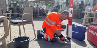Ein Mitarbeiter des Baubetriebshof hat einen neuen