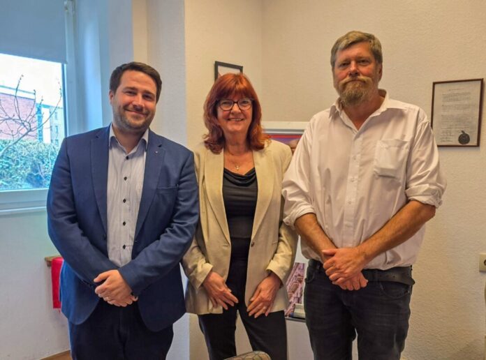Pat Kreß, Rosa-Maria Kaleja und Christian Wiglow von der SPD Ratingen, Bild: Alexander Heinz