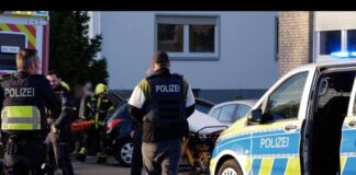  Die Polizei fahndet nach dem Täter. 