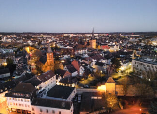 Blick auf die Ratinger Innenstadt, Bild: Nestocom Webdesign