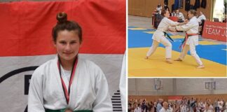 Emely Wiederhöft hat sich eine Medaille erkämpft. Fotos: privat
