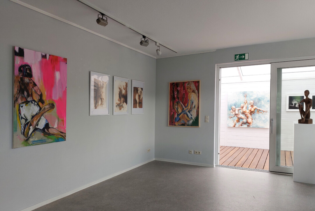 Kunst verschiedener Formate wird ausgestellt. Foto: privat
