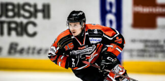 Marco Clemens im Trikot der Ice Aliens. Foto: Daniela Schmidt