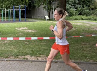 Stefanie Lienemann ging für den TuS auf die Strecke. Foto: TuS 08 Lintoprf