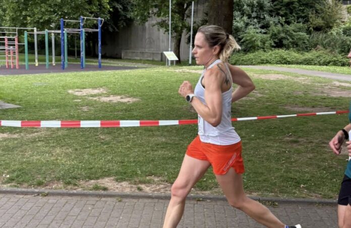 Stefanie Lienemann ging für den TuS auf die Strecke. Foto: TuS 08 Lintoprf