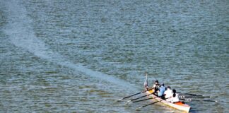 Im Gegensatz zum Rudern kann Schwimmen im Rhein schnell lebensgefährlich werden.