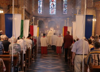 Gottesdienst vor der Prozzession, Bild: Alexander Heinz