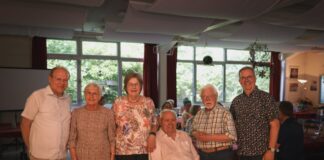 Ewald Vielhaus, Ingeborg Rodenbeck, Karin Keune, Werner Kleinrahm, Erhard Raßloff und Harald Filip. Bild: Alexander Heinz