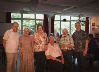 Ewald Vielhaus, Ingeborg Rodenbeck, Karin Keune, Werner Kleinrahm, Erhard Raßloff und Harald Filip. Bild: Alexander Heinz
