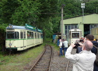 Die alten Bahnen sind immer ein begehrtes Fotomotiv. Foto: BMB 