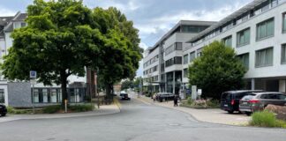 Dieser Bereich wird am kommenden Freitag für den Verkehr gesperrt. Foto: Kreisstadt Mettmann