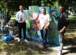 Im Bavierpark dominieren bunte Farben. Foto: Stadt Erkrath