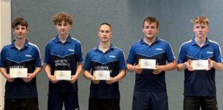 Die U19 des SV Union Velbert freuen sich über den Titelgewinn. Foto: SV Union