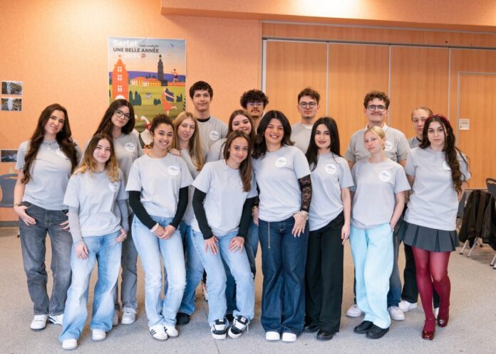 Das Berufskolleg Neandertal des Kreises Mettmann und das Lycée Professionnel Pré de Cordy in Sarlat kooperieren mit dem Neanderthal-Museum und dem Nationalmuseum der Frühgeschichte in Les Eyzies und haben mit diesem Projekt im ProTandem-Wettbewerb gewonnen. Foto: Bastien Devoghelaere