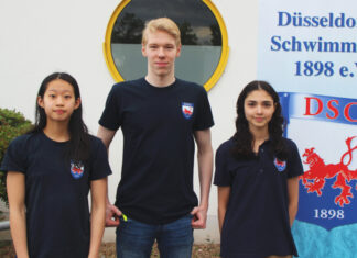 Chanyaphak Chaipattaraworakul und Parmis Ghaderi begleiten Marvin Paprotzki zu den Jugendmeisterschaften nach Berlin. Foto: privat