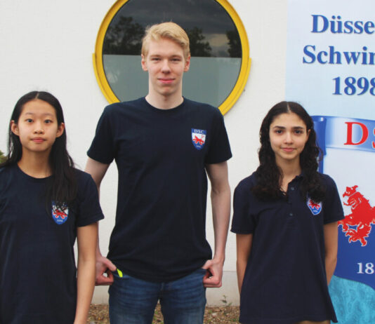 Chanyaphak Chaipattaraworakul und Parmis Ghaderi begleiten Marvin Paprotzki zu den Jugendmeisterschaften nach Berlin. Foto: privat