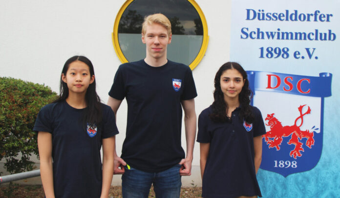 Chanyaphak Chaipattaraworakul und Parmis Ghaderi begleiten Marvin Paprotzki zu den Jugendmeisterschaften nach Berlin. Foto: privat