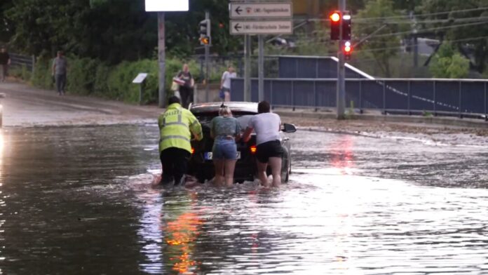 Vor allem Paderborn war von dem Unwetter stark betroffen. 