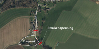 Die genaue Lage der Sperrung ist in der Karte eingezeichnet. Quelle: BRW
