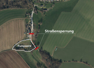 Die genaue Lage der Sperrung ist in der Karte eingezeichnet. Quelle: BRW