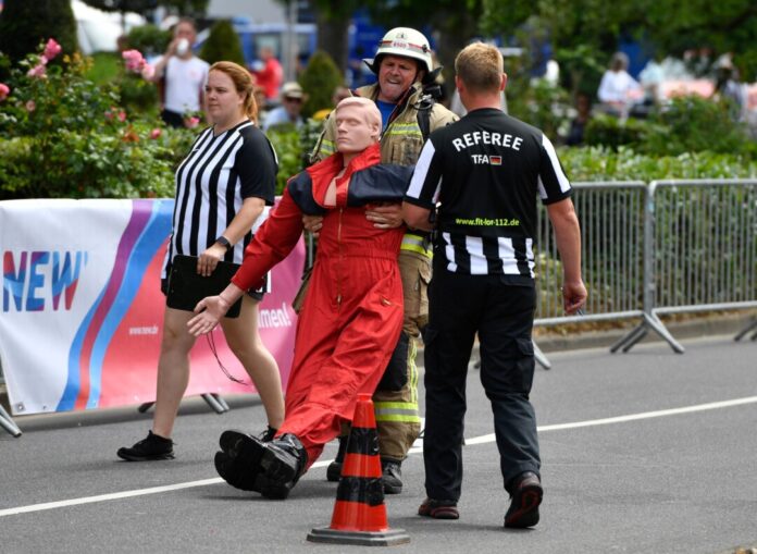 Wettkampf der Feuerwehrleute in Mönchengladbach (Archivbild)