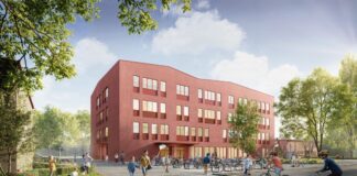 So wird die neue Heinrich-Schmitz-Schule aussehen. Visualisierung: sehw Architektur