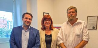 Pat Faßbender-Kreß, Rosa-Maria Kaleja und Christian Wiglow sind bereit für den Wahlkampf, Bild: Alexander Heinz