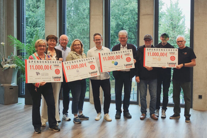 Viermal 11.000 Euro für lokale Organisationen gibt es dieses Jahr. Foto: Laminatdepot