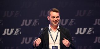 Der amtierende Vorsitzende der Jungen Union NRW, Kevin Gniosdorz, will sich beim NRW-Tag der JU wiederwählen lassen. (Archivbild)
