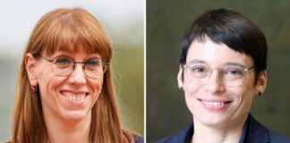Katja Meier (li.) und Josefine Paul haben geheiratet (Archivfotos)