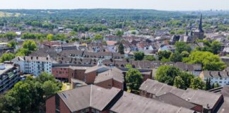 Blickauf das St. Marien KH/Altenheim und den Marienhof, Bild: Nestocom