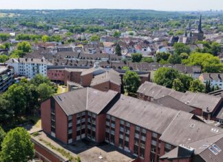 Blickauf das St. Marien KH/Altenheim und den Marienhof, Bild: Nestocom